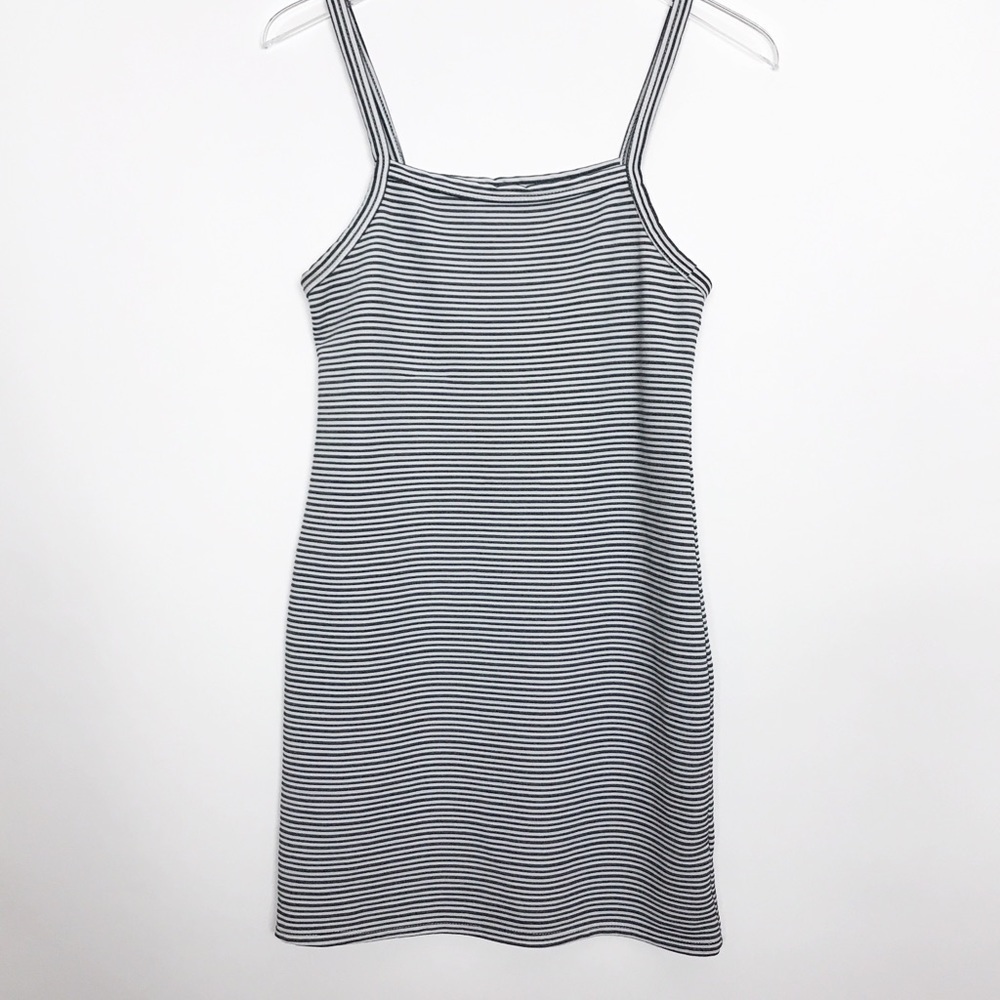 Kendall & Kylie bodycon navy/white dress w/straps